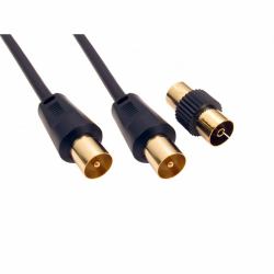 Cables Direct 2TV-000HBK cavo coassiale 0,5 m RF Nero 