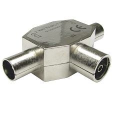 Cables Direct 3-COAXMFMMTL cavo splitter o combinatori Argento 