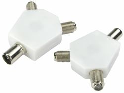 Cables Direct 3-FCONNYN cavo splitter o combinatori Splitter per cavo Bianco 