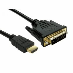 Cables Direct 77DVHD-3301 cavo e adattatore video 1 m HDMI tipo A [Standard] DVI-D Nero 
