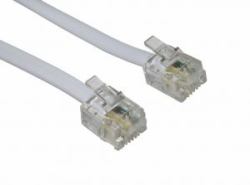 Cables Direct RJ-11, 30m Bianco 