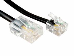 Cables Direct RJ11/RJ45 1m0 10 m Nero 