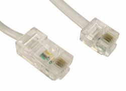 Cables Direct RJ11/RJ45 15m Bianco 