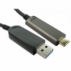 Cables Direct AOCUSB3C-921-10 cavo USB USB 3.2 Gen 1 [3.1 Gen 1] 10 m USB A USB C 10 Gbit/s Nero 