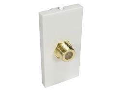 Cables Direct AV-MOD1FCONN presa energia TV Bianco 
