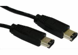 Cables Direct 5m, firewire 6 Pin 6-p Nero 