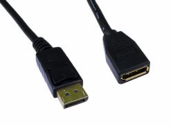 Cables Direct 2m DisplayPort M/F Nero 