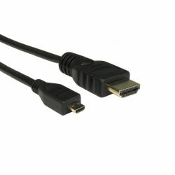 Cables Direct CDLHD4-MICRO050 cavo HDMI 5 m HDMI tipo A [Standard] HDMI tipo D [Micro] Nero 