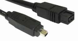 Cables Direct CDLIEE-1002 cavo firewire 2 m 9-p 4-p Nero 