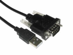 Cables Direct CDLSB-901 cavo seriale Nero 1 m USB tipo A DB-9 