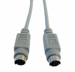 Cables Direct PS/2 cavo PS/2 10 m 6-p Mini-DIN Grigio 