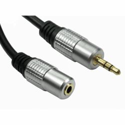 Cables Direct NL2TTMF-103 cavo audio 3 m 3.5mm Nero, Argento 
