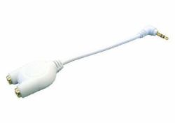 Cables Direct 3.5 mm Headphone Splitter cavo audio 3.5mm 2 x 3.5mm Bianco 