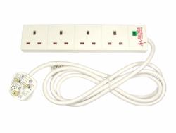 Cables Direct RB-02M04SPD protezione da sovraccarico 4 presa[e] AC Bianco 2 m 