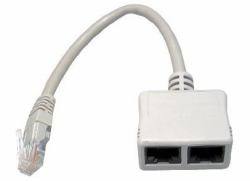 Cables Direct RJ-ECON divisore di rete Bianco 