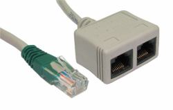 Cables Direct RJ-ECONDV cavo splitter o combinatori Combinatore di cavi Grigio 