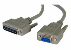 Cables Direct D9 - D25 50cm cavo seriale Grigio 0,5 m 