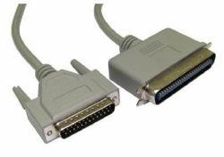 Cables Direct 1m, D25 M/C50 M cavo SCSI Grigio Esterno 25-p Centronics C50 