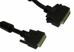 Cables Direct 2m, HPDB50 M/U2CN68 M, SCSI-5 cavo SCSI Nero Esterno DB50/HPM 68-p 