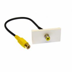 Cables Direct ZZ-MOD-1RCAY modulo Keystone 