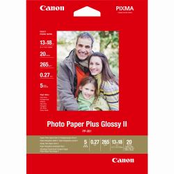 Canon Carta fotografia lucida PP-201 II Plus 5x7" - 20 fogli 