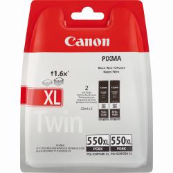 Canon Cartuccia d'inchiostro nero PGI-550BK [confezione doppia] 