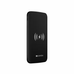 Canyon CNS-TPBW8B batteria portatile Polimeri di litio [LiPo] 8000 mAh Carica wireless Nero 
