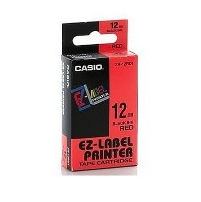 Casio XR-12RD1 etichetta per stampante Nero, Rosso 