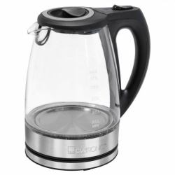 Clatronic WKS 3744 G bollitore elettrico 1,7 L 2200 W Nero, Grigio, Acciaio inox, Trasparente 