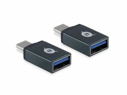 Conceptronic DONN03G adattatore per inversione del genere dei cavi USB 3.1 Gen 1 Type-C USB 3.1 Gen 1 Type-A Nero 