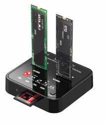 CoreParts MS-CLONER-M2-SD duplicatore multimediale Nero 