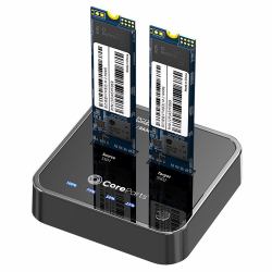 CoreParts MS-CLONER-NVME docking station per unità di archiviazione Nero 