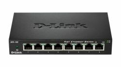 D-Link DES-108 switch di rete Non gestito L2 Gigabit Ethernet [10/100/1000] Desktop Nero 