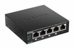 D-Link 5-Port Desktop Gigabit PoE+ - Switch - Warranty: 24M