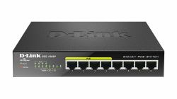 D-Link DGS-1008P switch di rete Non gestito Gigabit Ethernet [10/100/1000] Supporto Power over Ethernet [PoE] Nero 