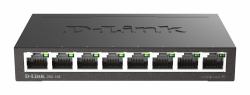 D-Link DGS-108 switch di rete Non gestito L2 Gigabit Ethernet [10/100/1000] Desktop Nero 