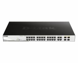 D-Link DGS-1210-28P switch di rete Gestito L2 Gigabit Ethernet [10/100/1000] Supporto Power over Ethernet [PoE] 1U Nero 