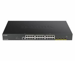 D-Link DGS-1250-28XMP switch di rete Gestito L3 Gigabit Ethernet [10/100/1000] Supporto Power over Ethernet [PoE] Nero 