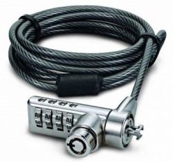 Dicota D30887 cavo di sicurezza Nero, Acciaio inossidabile 2 m 
