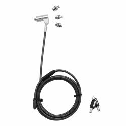Dicota D31700 cavo di sicurezza Nero, Argento 2 m 