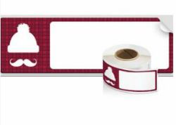 DYMO 1960101 etichetta per corrispondenza Etichetta autoadesiva Rosso, Bianco 