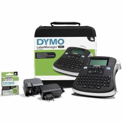 DYMO LabelManager 210D+ kit etichettatrice portatile | tastiera QWERTY | con custodia ed etichette D1 12 mm stampa nero su bianco 