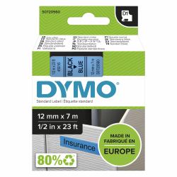 DYMO D1 etichette originali | 12 mm x 7 mm | stampa nera su blu | etichette autoadesive per etichettatrice LabelManager | 1 Pezzo 