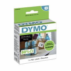 DYMO LW etichette multiuso originali | 25 mm x 25 mm | rotolo da 750 etichette facilmente staccabili | autoadesive | per etichettatrici LabelWriter 