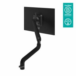 Dataflex 65.113 Supporti a parete per TV 131,6 cm [51.8"] Scrivania Nero 