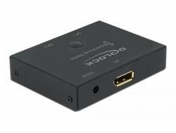 DeLOCK Interruttore bidirezionale DisplayPort 2 - 1 8K 30 Hz 