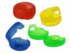 DeLOCK 18292 organizer per cavi Marcatori per cavi Blu, Verde, Rosso, Giallo 4 pezzo[i] 