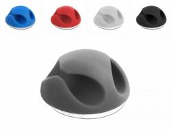 DeLOCK 18296 organizer per cavi Scrivania/Parete Supporto per cavo Nero, Blu, Grigio, Rosso, Bianco 10 pezzo[i] 