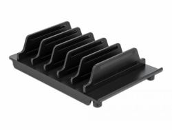 DeLOCK Supporto per 6 tablet o smartphone nero 