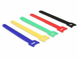 DeLOCK 18634 fascetta Nylon Nero, Blu, Verde, Rosso, Giallo 10 pezzo[i] 